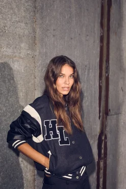 Online Haute L’Amitié Mix Bomber Jakke, , M Black