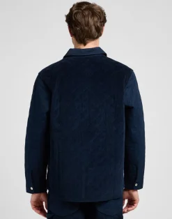 New Lee Mixed Media Overshirt, , XXL Rivet Navy