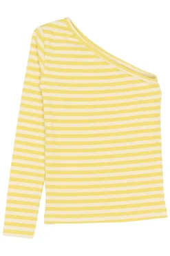 THE NEW Moore One Shoulder Rib Bluse, , 122-128 cm*Børn Bluser