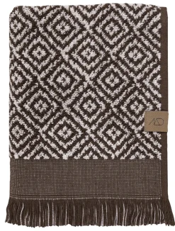 Clearance Mette Ditmer Morocco Håndklæde, , 70x135 cm Chocolate/Off-white