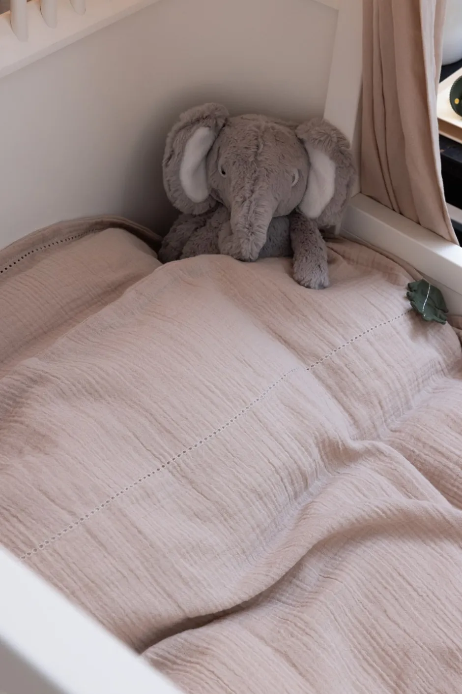Best Sebra Musselin Babysengetøj, , 70x100 cm Seabreeze Beige