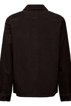 Outlet Solid Nam Overshirt, , S True Black
