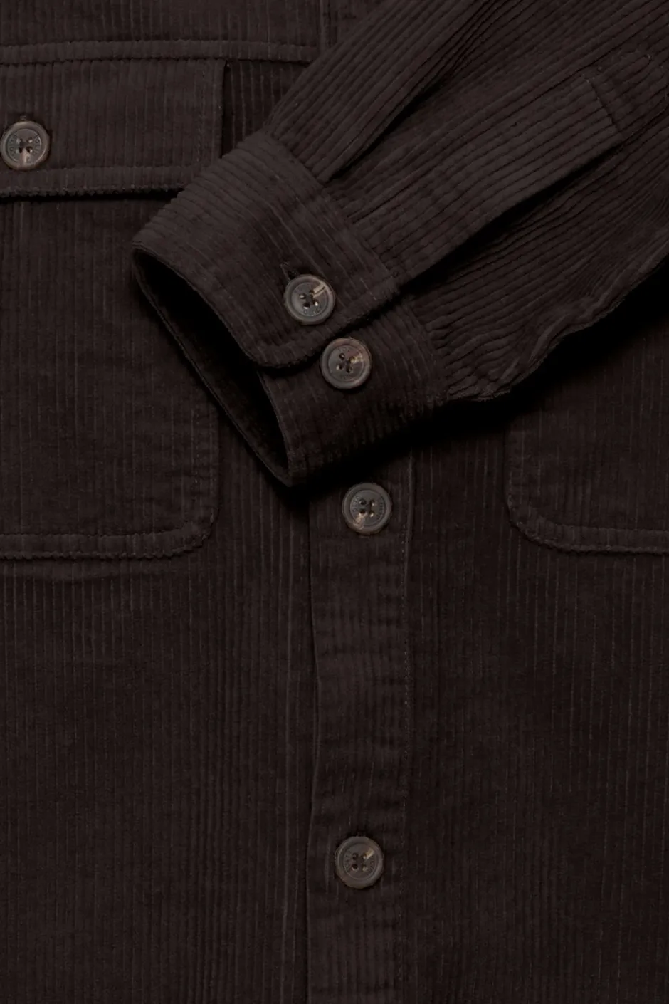 Outlet Solid Nam Overshirt, , S True Black