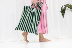 Bongusta Naram Totebag, Sea Foam & Deep Teal*Dame Muleposer & Indkøbsnet