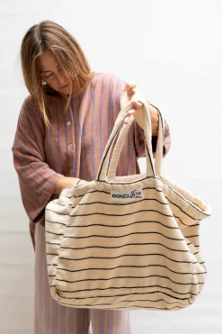 New Bongusta Naram Weekendtaske, Creme & Ink Creme & Ink