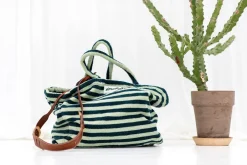 Bongusta Naram Weekendtaske, Sea Foam & Deep Teal*Dame Muleposer & Indkøbsnet