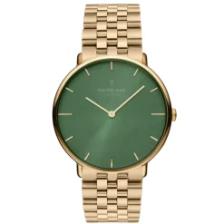 Sale Nordgreen Native NR32GO5LGOOG Dameur, , 32 mm Guld/Grøn