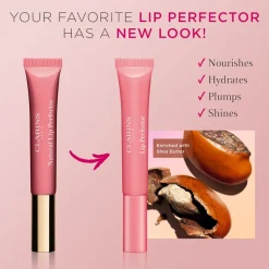 Clearance Clarins Natural Lip Perfector, 08 Plum Shimmer