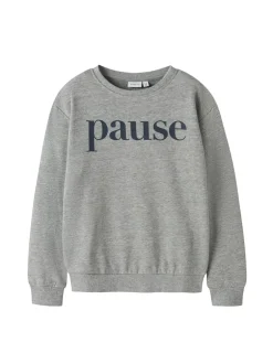 Online Name It Nello Sweatshirt, , 134-140 cm Grey Melange