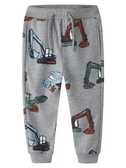 New Name It Nenean Sweatpants, , 116 cm Grey Melange