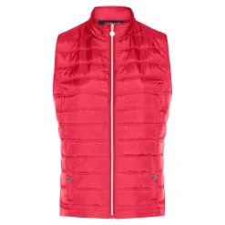 Sale Micha New Spring Quilt Vest, , 46 Lipstick Red