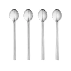 Georg Jensen New York Latteske, Mat Stål, 4 Dele