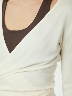 Neo Noir Nia Jersey Wrap Bluse, , 36*Dame Bluser & Skjorter