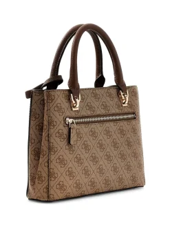 Online Guess Noelle 4G Logo Håndtaske, Latte Logo/Brown