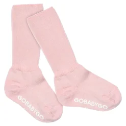 Outlet GoBabyGo Non-Slip Cotton Strømper, , 23-26 Soft Pink