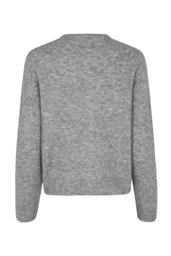 Sale Samsøe Samsøe Nor Short Cardigan, , XL Grey Mel.