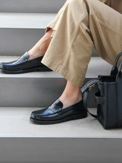 Online Playboy Footwear Norah Loafers, , 39 Black Polido