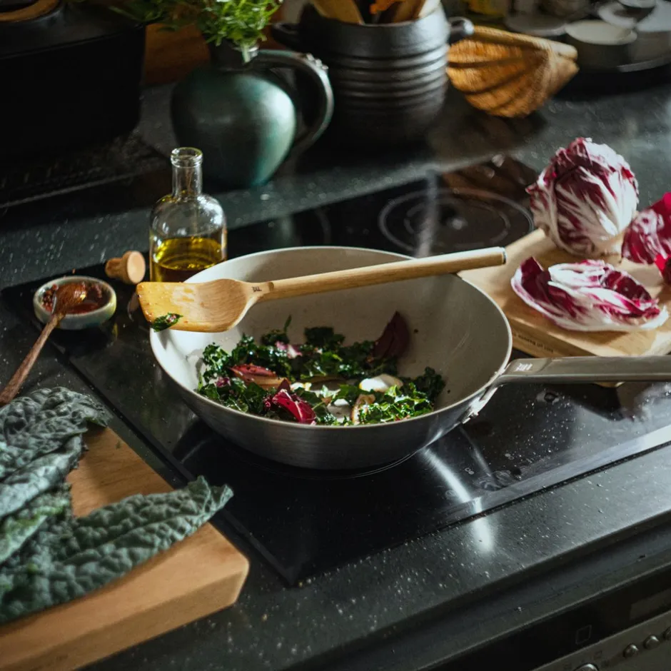 Discount Fiskars Norden Stål Wok, Ø28 cm