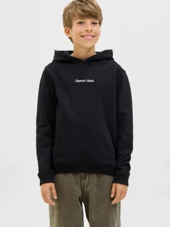 New Jack & Jones Junior Norrebro Emb Hættetrøje, , 164 cm Black