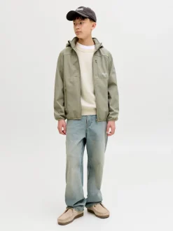 Clearance Jack & Jones Junior Norrebro Light Crew Neck Striktrøje, , 164 cm Sea Salt