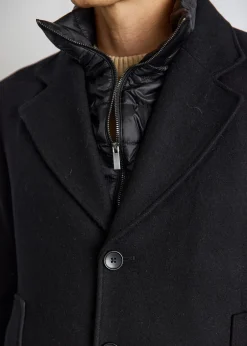 Outlet Bruun & Stengade Northland Regular Fit Frakke, , L Black