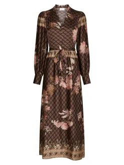 Hot Neo Noir Nova Botanical Border Kjole, , 36 Black