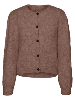Clearance Vero Moda Novah Cardigan, , XL Brown Lentil