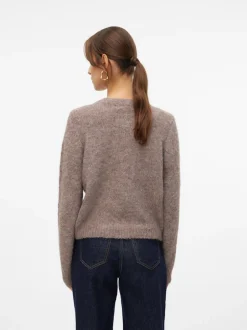 Clearance Vero Moda Novah Cardigan, , XL Brown Lentil