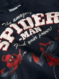 Clearance Name It Obert Spiderman Sweatshirt, , 92 cm Navy Blazer