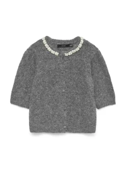 Online Vero Moda Ocean Cardigan, , XL Medium Grey Melange