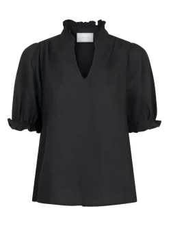 Neo Noir Odesa Linen Bluse, , 38*Dame Bluser & Skjorter