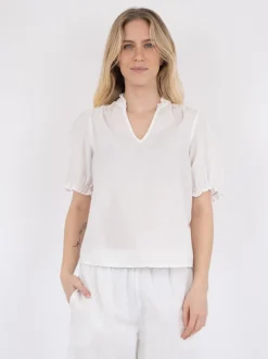 Neo Noir Odesa Linen Bluse, , 38*Dame Bluser & Skjorter