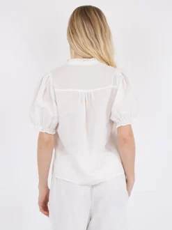 Neo Noir Odesa Linen Bluse, , 38*Dame Bluser & Skjorter