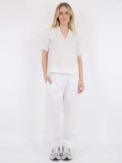 Neo Noir Odesa Linen Bluse, , 38*Dame Bluser & Skjorter