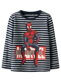 Discount Name It Odys Spider Bluse, , 122-128 cm Navy Blazer