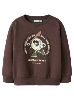 New Name It Olaf Sweatshirt, , 98 cm Shaved Chocolate