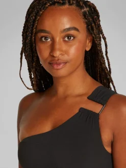Online Calvin Klein One Shoulder Badedragt, , M Black