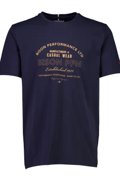 Bison O-Neck Print T-shirt, , L* T-Shirts & Poloer