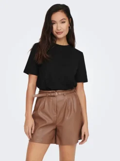 ONLY Kortærmet T-shirt, , XL Black
