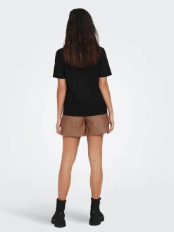ONLY Kortærmet T-shirt, , XL Black