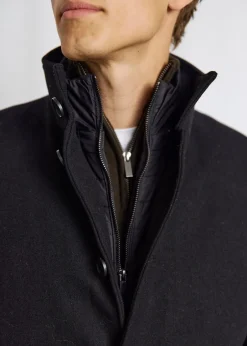 Outlet Bruun & Stengade Ontario Slim Fit Frakke, , L Black