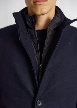 Best Bruun & Stengade Ontario Slim Fit Frakke, , XXL Navy