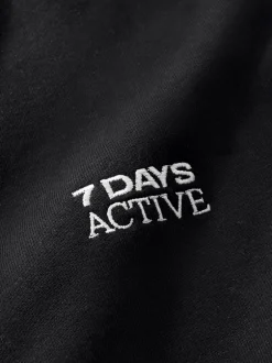Discount 7 DAYS Active Organic Fitted Sweatpants, , S Black