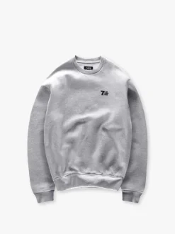 Best 7 DAYS Active Organic Graphic Crewneck Sweatshirt, , L Heather Grey