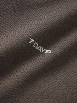 New 7 DAYS Active Organic Graphic Hoodie, , M Major Brown