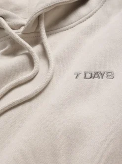 Sale 7 DAYS Active Organic Regular Hættetrøje, , L Silver Grey