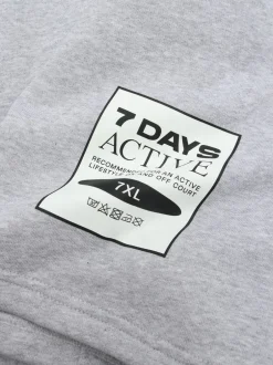 7 DAYS Active Organic Short Sleeve Hættetrøje, , XL* Sweatshirts & Trøjer