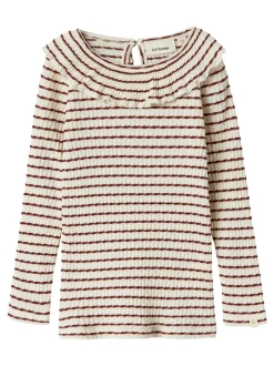 Online Lil' Atelier Osophia Slim Bluse, , 122-128 cm Hot Chocolate
