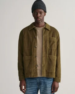 Hot GANT Overskjorte, , M Dark Cactus