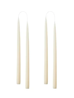 Kunstindustrien 4-pak Hånddyppede Stearinlys, Off White